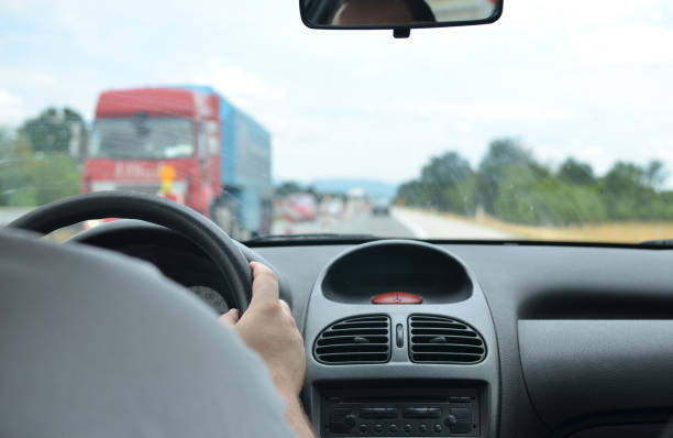 istock Car in a traffic jam 858216402