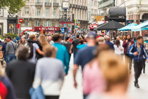 Photo of Leicester Square London crowds