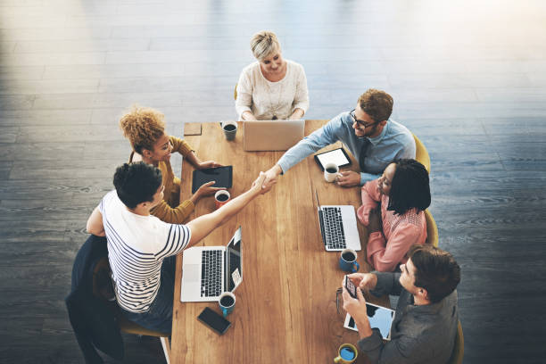 istock Building partnerships to increase productivity 858223472