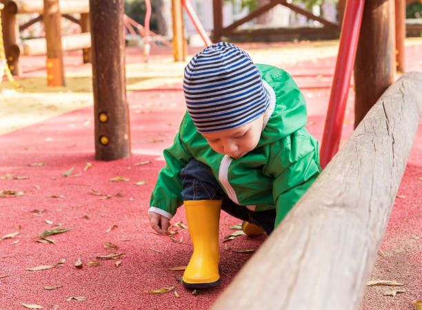 istock Little child on playground 858224354