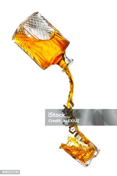 Pouring Liquor Stock Photo - Download Image Now - Pouring, Whiskey, Alcohol - Drink