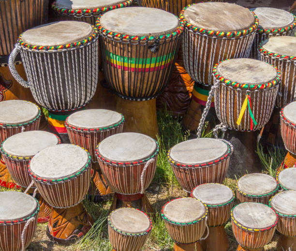 istock lots of african drums 858233020