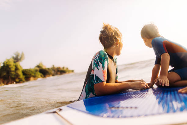 istock Surfing lessons from my mom 858243566