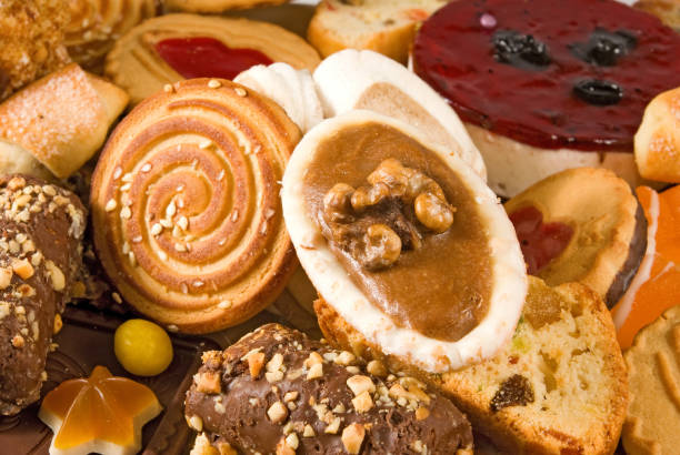 istock Image of many delicious cookies close-up 858251670
