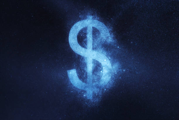 istock Dollar sign, Dollar Symbol. Abstract night sky background 858253296