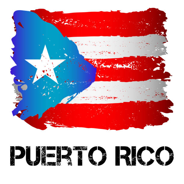 istock Flag of Puerto Rico from brush strokes 858263392