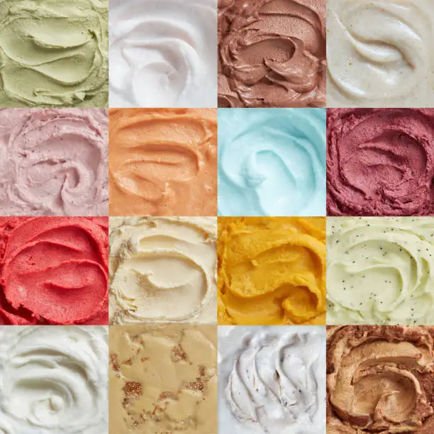 Photo of Colorful ice cream pattern