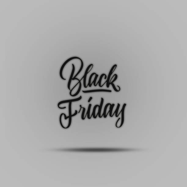 ilustrações de stock, clip art, desenhos animados e ícones de sale concept calligraphic inscription black friday - textile backgrounds canvas choice