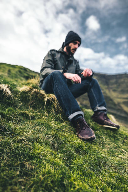 istock man hiking in the peak district 858276544