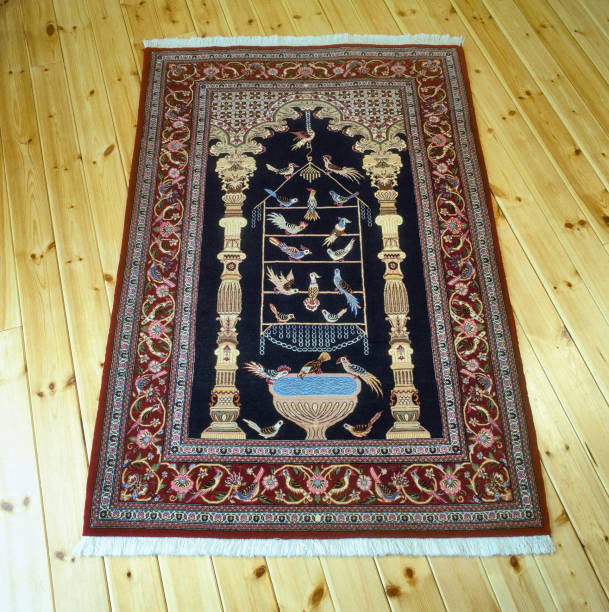 istock Old and vintage prayer rugs 858276952