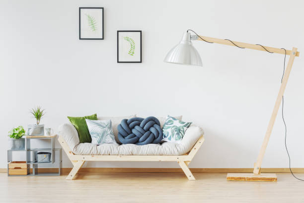 istock Contemporary minimalist loft with sofa 858282412
