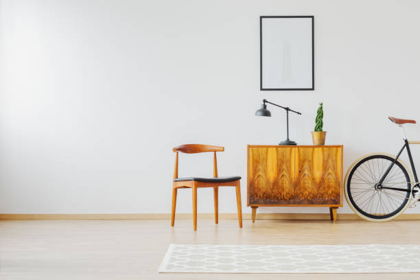istock Interior with old restored furniture 858282654