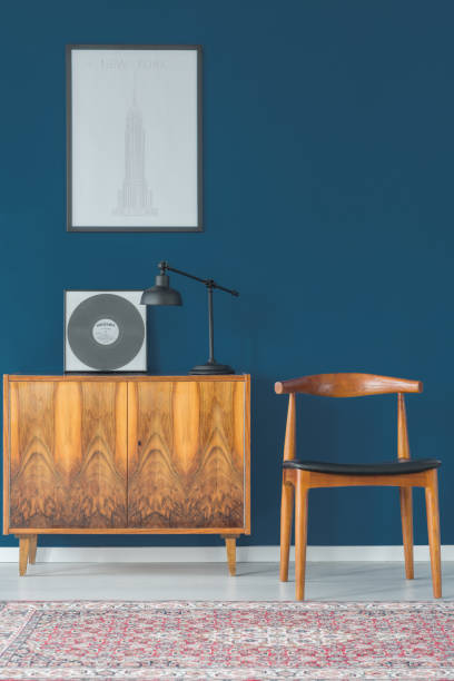 istock Modern flat with retro furniture 858282798