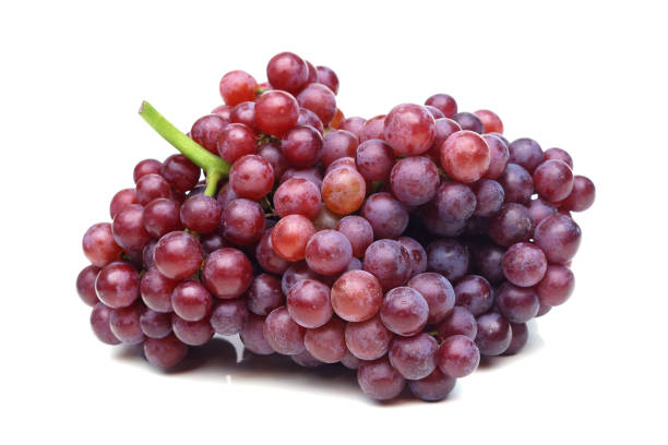 Purple seedless grapes A big bunch of purple seedless grapes isolated Red Seedless Grapes stock pictures, royalty-free photos & images