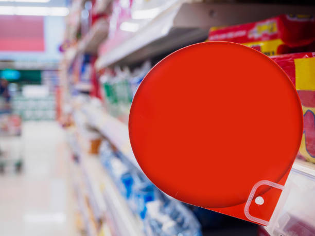 istock red discount sign display on supermarket shelves 858285566