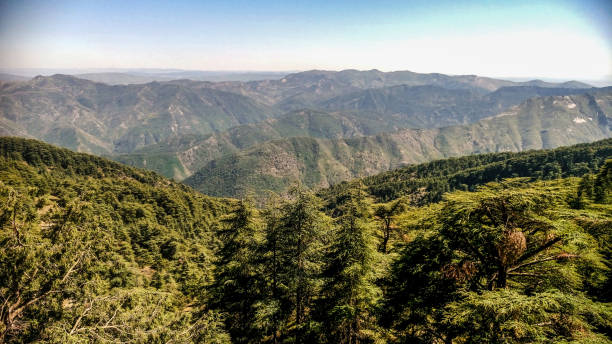 the mountains of chrea stock photo