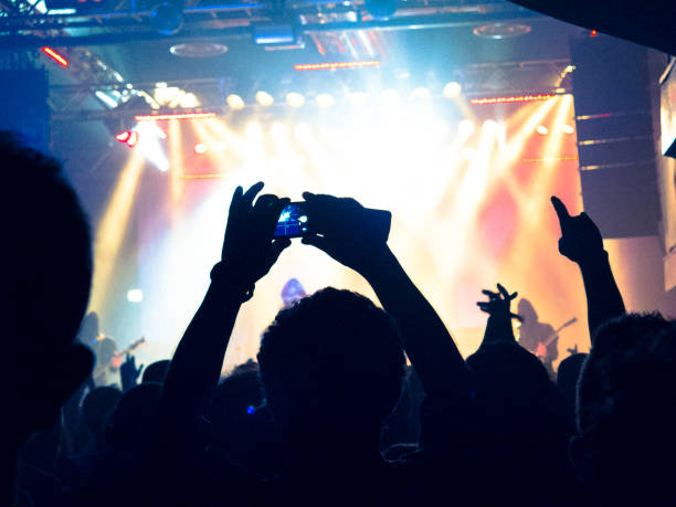 istock Concert crowd in front of a live stage 858293304