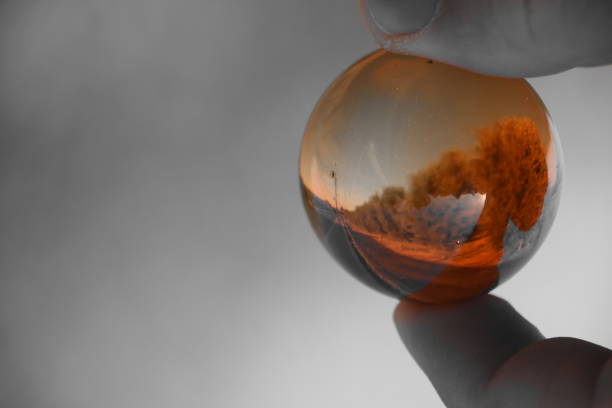 istock Sunset through a crystal ball 858309386
