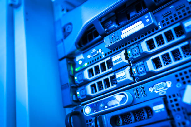 istock Network servers in data room Domestic Room 858312526
