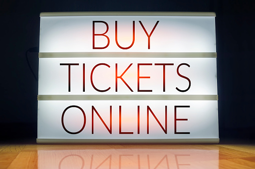 Buy tickets online light box