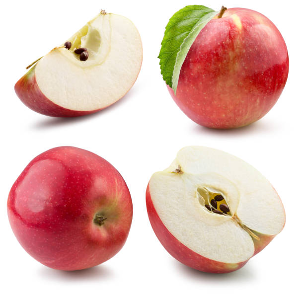 istock collection of red apples isolated on a white background 858323644