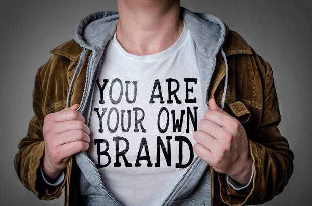 you are your own brand - individuality imagens e fotografias de stock