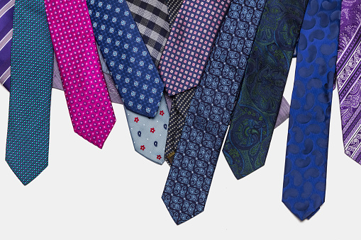 Colorful tie collection