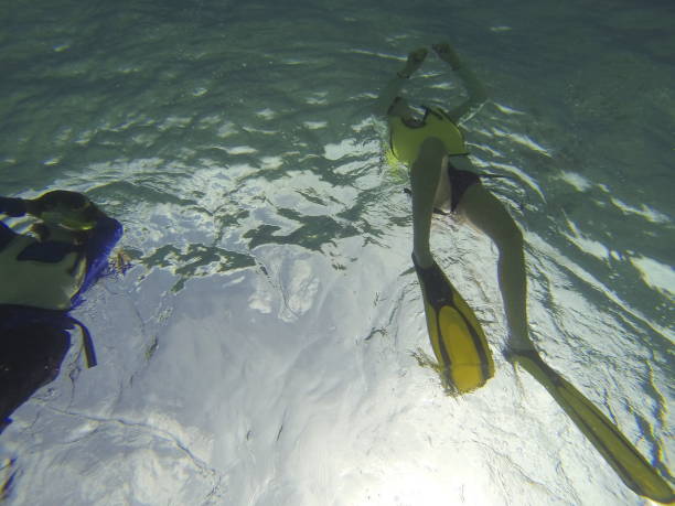istock Woman snorkeling. 858334164