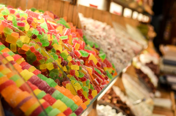 istock Turkish Delights in the shop display 858334538