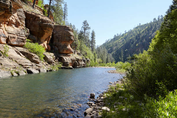 istock Lake in mountains on sunny day 858348334