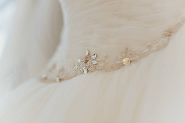 istock Beautiful bride wedding dresses separately 858348412