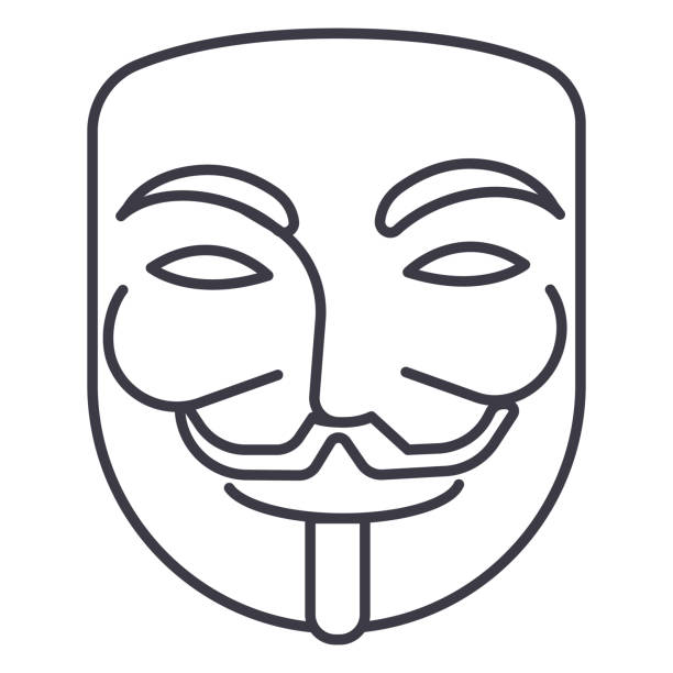 Ilustración de Anónimo Carnaval De La Máscara Hacker Vector Línea Icono  Signo Ilustración De Fondo Trazos Editables y más Vectores Libres de  Derechos de Máscara de submarinismo - iStock