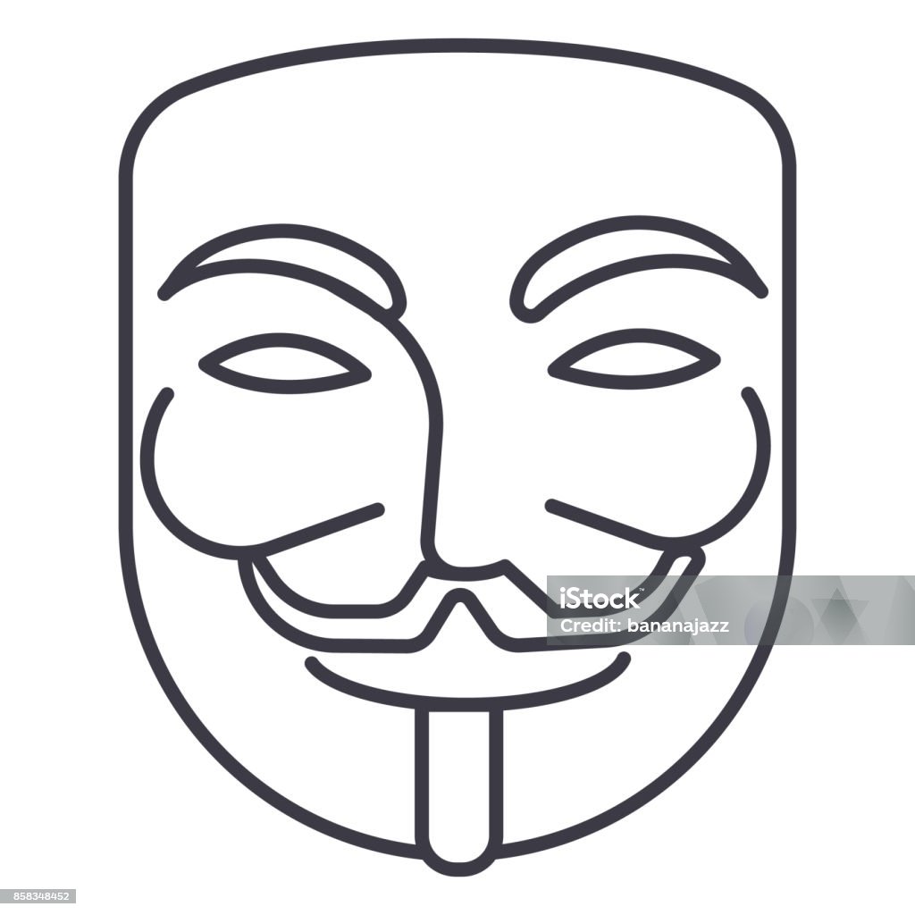 Anonyme Carnaval Masque Pirate Vector Icône Ligne Signe Illustration Sur  Fond Traits Modifiables Vecteurs libres de droits et plus d'images  vectorielles de Masque de plongée sous-marine - iStock