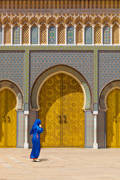istock Gold doors of the palace, Morocco 858349076