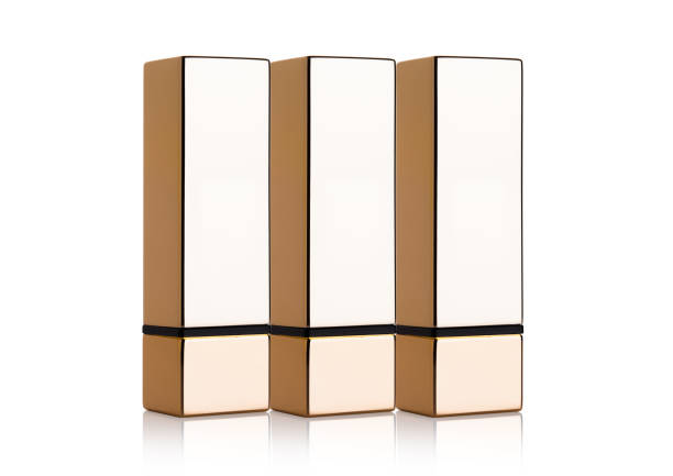 istock Golden container of luxury cosmetic  lipstick 858351964