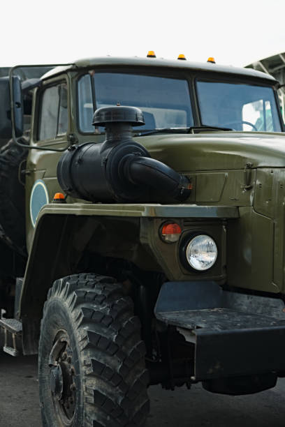 istock Modern military truck 858352334