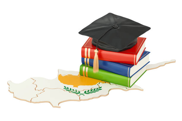 istock Education in Cyprus concept, 3D rendering isolated on white background 858352568