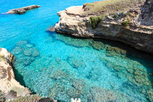 istock Grotta dello Mbruficu, Salento sea coast, Italy 858355248