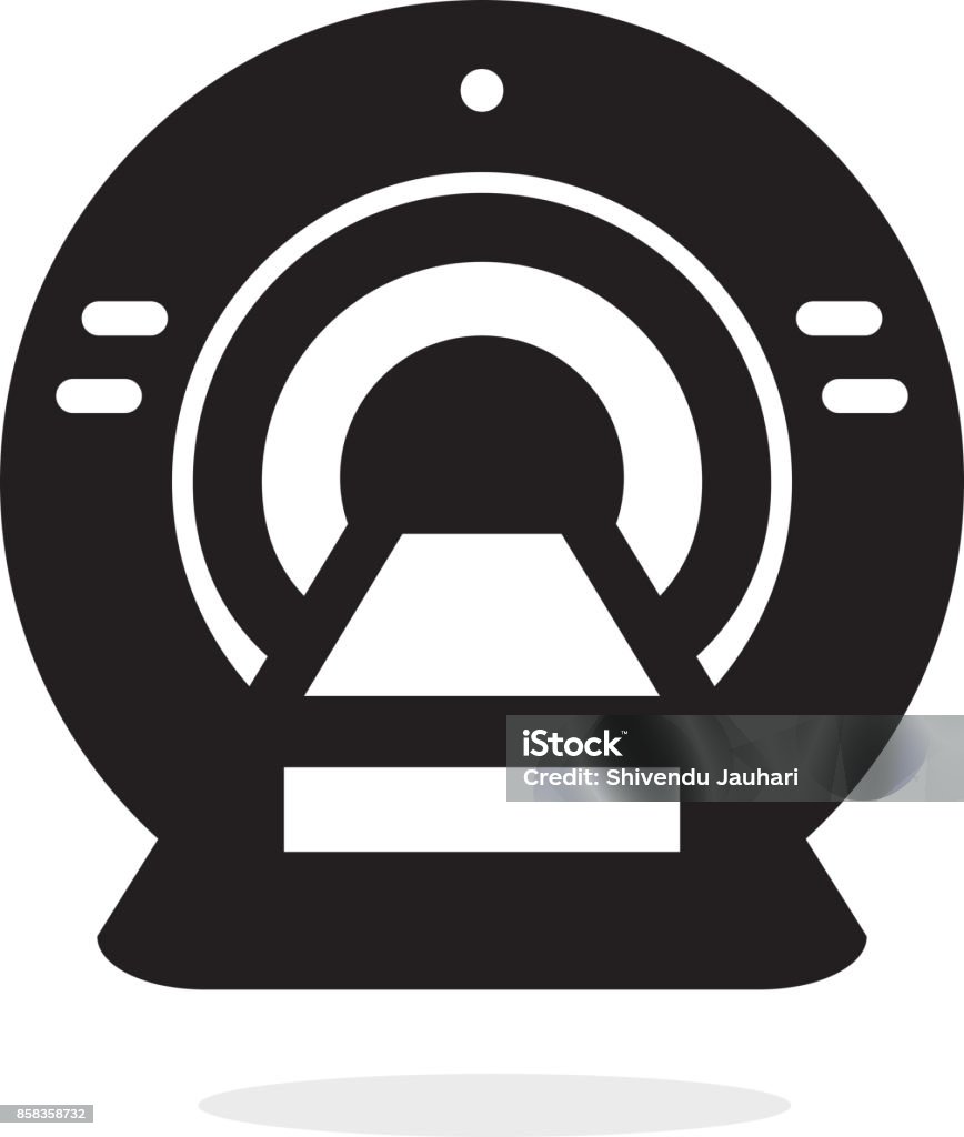 MRI Machine Icon MRI Machine Icon Illustration as EPS 10 File Analyzing stock vector