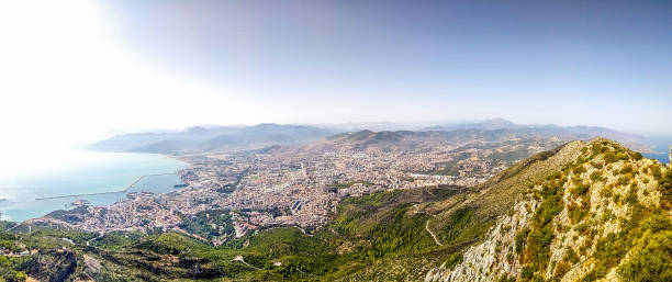 panoramic bejaia stock photo