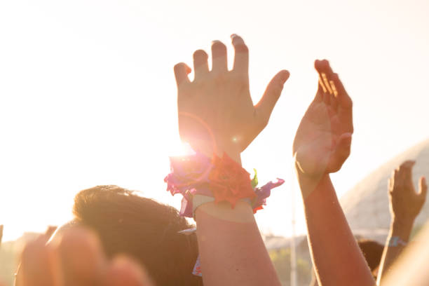 istock People and hands in a music concert 858370790