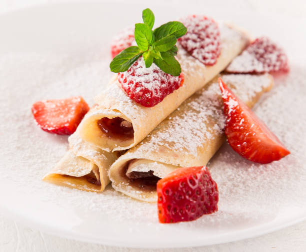 istock Tasty pancakes with fresh berries 858373650