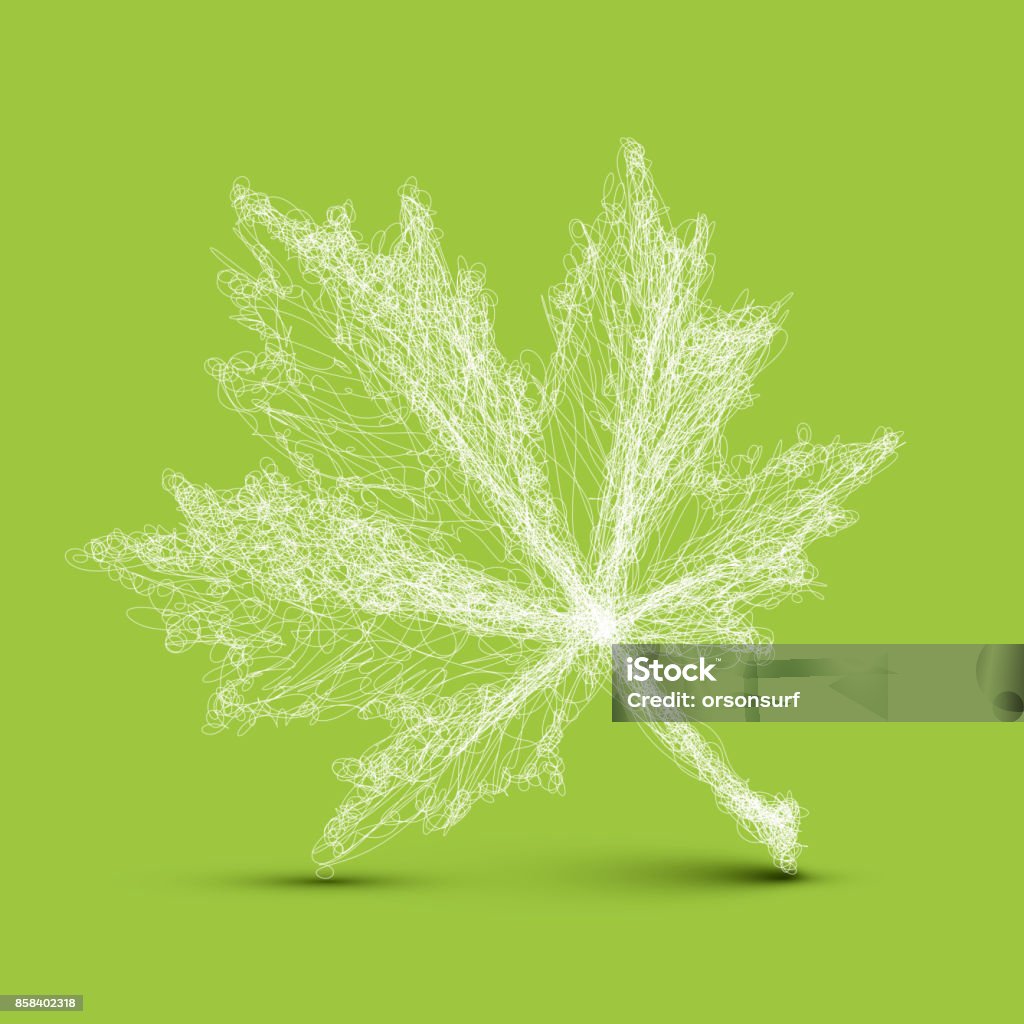 Leaf Spring Line Drawing Vector Spring Leaf Continuous Line Drawing Stock Illustration ...