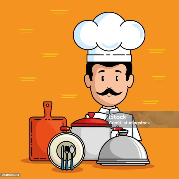 Professional Chef Cartoon Stock Illustration - Download Image Now - Adult,  Adults Only, Baker - Occupation - iStock