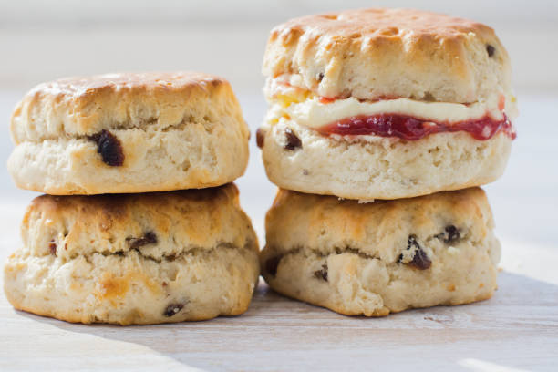 istock Traditional English cream teas, scones 858408712