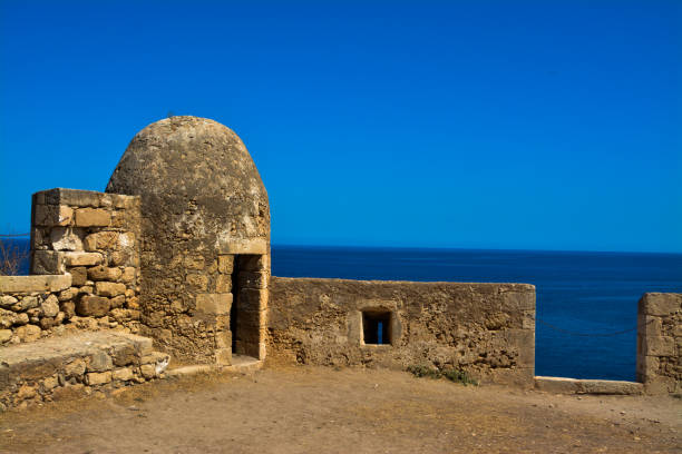 istock Fort Overlooking Sea in Crete Greece 858412940
