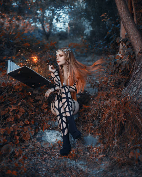 istock The dark queen of elves 858419190
