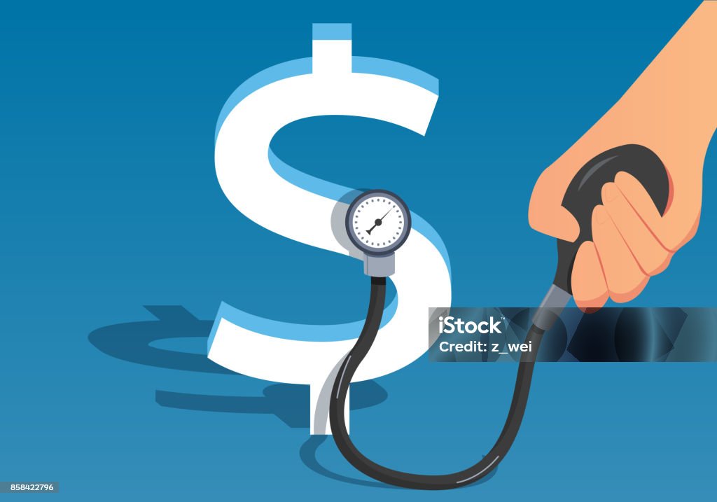 diagnosis Finance stock vector