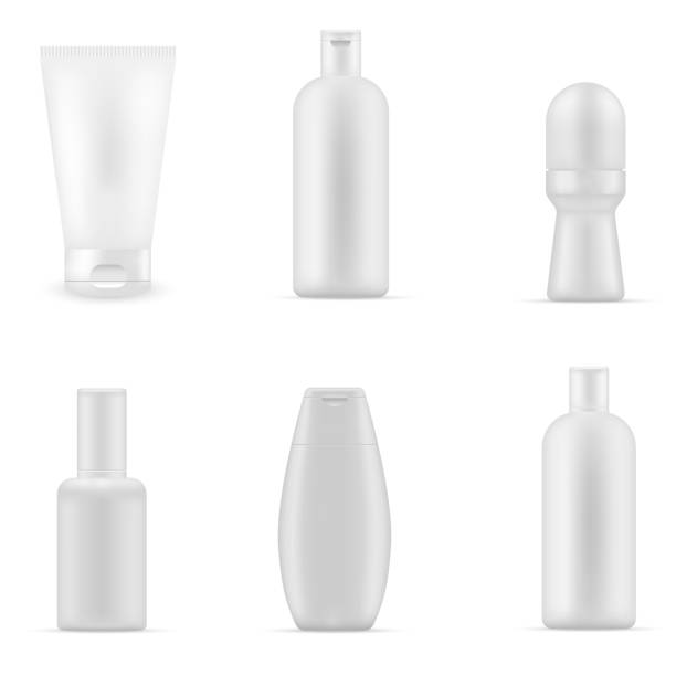 istock Blank cosmetic package collection. Packages Beauty Products Realistic set isolated on white background 858423752