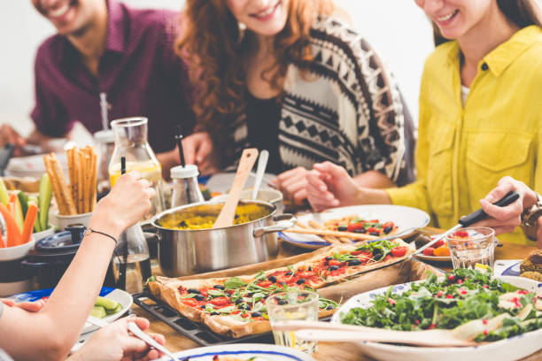 istock Table full of vegan dishes 858426748